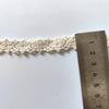 Cortina de Bordado con Hilo de Algodón de Borde Estrecho Color Albaricoque Accesorios para Ropa de Muñecas Encaje Hueco Hecho a Mano para Ropa DIY