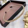 Diadema vintage de alta calidad, doble capa de cristal, para mujer, para lavarse la cara, con presión, para el cabello, con taladro de agua, aro, elegante pasador para el cabello de verano.