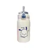 Taza Térmica con Popote de Garra de Gato Estilo Ins Acero Inoxidable 316 Taza de Gran Capacidad Simple Doble Bebida para Niños Estudiantes Vaso de Agua