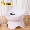 Comedero para Gatos de un Solo Recipiente Suministros para Gatos Comedero para Comida de Gato Bebedero para Perros Protector de Cuello Orejas de Gato Elevador Inclinado para Comedero Comedero para Mascotas con Boca Inclinada