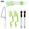 Conjunto de 6 peças de Gap Escova de Limpeza de Ranhura de Janela de Limpeza de Janela Escova de Limpeza Escova Pequena