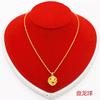 Corea del Sur Joyería chapada en cobre estilo coreano oro arena de Vietnam collar clavícula para mujer que no se desvanece por mucho tiempo joyería personalizada chapada en oro europeo
