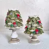 Nuevo producto transfronterizo: Portavelas de Navidad, un candelabro iluminado de estilo vintage hecho de resina