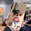 Adecuado para funda de teléfono S25ULTRA de TPU suave A54, chica de las gafas de sol A17, cubierta protectora S26PLUS linda A90, A16