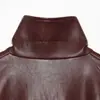 Ropa de mujer transfronteriza al por mayor 2026 otoño nuevo estilo europeo y americano versátil retro con cuello alto chaqueta de cuero con cremallera