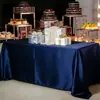 Mantel de Banquete de Alta Calidad, Elegante Mantel Cuadrado, Nuevo Set de Manteles de Satén de Seda de Color Sólido, Engrosado para Reuniones de Oficina y Exposiciones