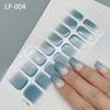 Arte de Unhas Popular Transfronteiriça Gel Sem Cozimento Cobertura Total Sólido Gradiente 16 Dedos Portátil Fácil de Usar Adesivos de Unha