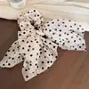 Goma de pelo scrunchie floral retro estilo coreano para mujer, Lazo para el pelo de alta gama, Diadema elástica para el pelo, Accesorio para el pelo de alta elasticidad