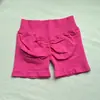 Yuean Amazon Pantalones Cortos de Yoga de Cintura Alta Levanta Glúteos Sin Costuras Melocotón Glúteo Pantalones de Fitness Ropa Deportiva Pantalones Cortos de Yoga