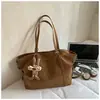 Bolso Tote Retro de Alta Gama Transfronterizo para Mujer Nuevo Estilo 2025 Bolso Casual para el Trabajo y los Viajes Diarios Bolso de Hombro Simple de Gran Capacidad