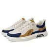 Zapatillas de Hombre, Nuevo Estilo de Verano, Zapatos Deportivos Casuales de Cuero Transpirable, Zapatos Blancos Versátiles de Estilo Coreano Moderno para Jóvenes