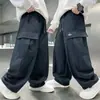 Pantalones de Primavera y Otoño para Niños 2026 Nuevo Estilo Holgado Casual Cargo Jogger para Niños Mayores