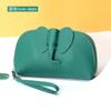Cartera de Cuero de Moda Creativa de Elefante para Mujer, Bolso de Mano Largo con Diseño de Nicho, Bolso de Mano Suave de Cuero para Instagram, Venta al por Mayor