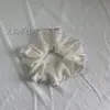 Venda quente grande anel de cabelo de intestino grosso de verão estilo coreano chiffon pele de bebê estrela strass pérola rosto pequeno temperamento elástico de rabo de cavalo