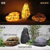 Árbol de Piedra Translúcida, Árbol Luminoso, Panel Translúcido, Piedra Volcánica, Bambú, Hoguera, Hotel, Cafetería, Decoración, Ingeniería de Paisajes