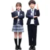 Uniforme de jardín de infantes, uniforme escolar, traje de otoño e invierno, nuevo traje de clase para estudiantes de primaria y secundaria de estilo británico para niños.
