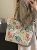 Bolsa de Lona Grande Capacidad Estilo Chino para Mujer 2026 Nueva Bolsa Tote para Viajes Diarios para Mujer Ins Estudiante Universitario Bolso de Hombro para Clase