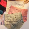 Bragas de Mujer de Talle Alto Satinadas Retro Versátiles Encaje Hueco Patchwork Algodón Puro Seda Entrepierna Antibacteriana Talla Grande