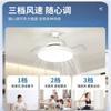 Luz de Ventilador Invisible con Base de Rosca E27 Modelo Nuevo Transfronteriza Motor de Cobre Puro para Cocina Ventilador de Techo Pequeño Silencioso Luz de Ventilador LED