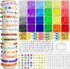 Venta caliente transfronteriza de Amazon cuentas de arcilla polimérica blandas rodajas de arcilla polimérica set de accesorios hechos a mano DIY caja set para hacer joyas