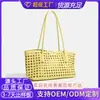 Bolso de mano de verano nuevo tejido hueco transfronterizo para mujer, bolso de mano de alta gama para madre e hija, bolso de hombro, bolso de mano