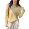Camiseta base de procesamiento OEM para mujer 2026 nuevo suéter de punto de cuello redondo de manga larga de invierno para usar en otoño e invierno