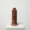 Adorno de columna romana de mármol vintage estilo francés en estilo wabi-sabi, sujetalibros de relieve de piedra natural para decoración de estudio y sala de estar