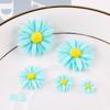 Resina Transfronteriza Girasol DIY Crema Accesorios para Funda de Teléfono Móvil Accesorios para el Cabello de Niños Materiales de Decoración de Flores de Margarita