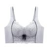 Roupa íntima feminina sem anel de aço sexy renda push-up ajustável dobrável acessório peito superior tuomei costas respirável conjunto de sutiã