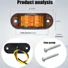 Luz trasera lateral 9-30V directa de fábrica 2LED piraña camioneta E4 luz lateral de remolque señal de vuelta