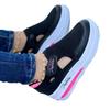 Zapatos Casuales de Exportación de Talla Grande de Nueva Estación Independiente Europea y Americana 2024 para Mujer Zapatos de Malla con Velcro y Tacón de Cuña Tejidos con Mosca en Existencia