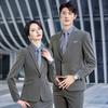 Terno unissex do mesmo estilo primavera e outono manga longa terno de negócios vestido formal casamento botão vestido decorativo entrevista de vendas agora