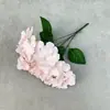 Flor de Hortensia Artificial con 5 Ramas y Pétalos Grandes, Flor de Seda para Boda y Decoración del Hogar, Adorno de Arreglo de Flores Falsas, Disponible en Múltiples Colores