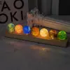 Adornos de Cuentas de Vidrio Coloridas Transfronterizos Cielo Estrellado Bola de Cristal Luminosa Luz Nocturna Decoración de Escritorio para el Hogar Regalos Festivos