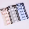 Novo Lenço Masculino de Comércio Exterior Quadrado de Bolso 100% Algodão Venda por Atacado Toalha de Bolso Quadrada Masculina 40cm Cor Clara Exportação Transfronteiriça