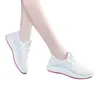 Zapatos de Mujer de Moda Caliente para Primavera y Otoño Estilo Coreano Versátiles Zapatos Blancos Suela Gruesa Adelgazantes Deportivos Casuales Zapatos de Mujer Superficie de Malla Transpirable