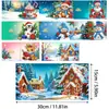 Tarjetas de Felicitación Navideñas Populares Transfronterizas Multiserie Hechas a Mano con Diamantes Juego de 9 Piezas con Sobres Pegatina de Diamante Dibujos Animados Juego de 6 Piezas