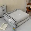 2026 Nuevo Modelo Yulu Lino Colcha de Verano, Colcha Refrescante de Verano, Colcha de Aire Acondicionado, Funda de Cama Juego de Cuatro Piezas