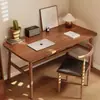 Mesa de Computador para Quarto, Mesa para Home Office, Mesa de Trabalho Simples para Meninas, Mesa Retangular Simples para Casa de Aluguel, Conjunto de Mesa e Cadeiras