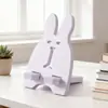 Soporte Creativo Perezoso para Teléfono, Lindo Diseño de Dibujos Animados para Ver TV, Soporte de Escritorio para Tablet y Teléfono, Regalo Simple de Madera con Impresión