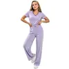 Batas médicas transfronterizas, ropa de trabajo médica con bloques de color, procesamiento OEM al por mayor para uniformes quirúrgicos de salón de belleza y clínica