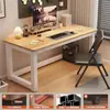 Mesa de computador, mesa de escrita simples para desktop, mesa de estudo para quarto de casa, mesa pequena para estudante, mesa de escritório retangular minimalista
