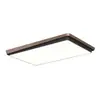 Luminária de Teto Italiana Normcore Sala de Estar Retangular Moderna Simples Luxo Acessível LED Espectro Completo Lâmpada de Proteção para os Olhos