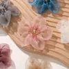 Estilo Dulce y Suave Diamante Brillante Organza Seda Brillante Cinco Pétalos DIY Accesorios para el Cabello de Hada Zapatos Dinastía Han Accesorios de Joyería de Flores