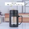 Caneca de vidro redonda criativa para mulheres, copo de água de alto valor com alça, copo simples de vidro transparente