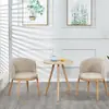 Juego de Mesa y Sillas de Comedor Imitación Madera Maciza Nórdica, Mesa Redonda Creativa de Ocio Minimalista Moderna para Apartamento Pequeño, Sillas para Cafetería