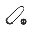 Cordón de Tirador de Cremallera Ancho Semi-Circular Desmontable Nuevo Nylon Resina Accesorios para Cremalleras Cordón de Tirador de Cremallera en Forma de U Colorido