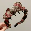 Diadema Ondulada Marrón para Mujer, Uso Diario, Antideslizante, con Dientes, para Lavarse la Cara, Accesorio para el Cabello