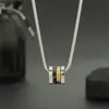 Collar pequeño de cintura para hombre, marca de moda, colgante de acero de titanio a juego, cadena de lana para hombre, cadena de alta gama para niños, accesorios geniales