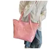 Suministro Exclusivo Transfronterizo de Bolsas Tote Grandes Simples con Estampado de Letras, Bolsos Cruzados Casuales Personalizados, Bolsos de Mujer para Viajes Diarios con Texto y Logo Estampados